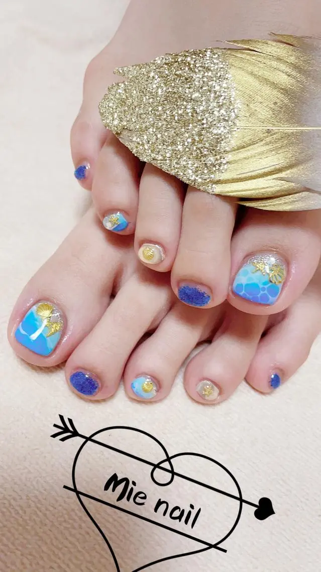 ネイル フットネイル Mie nailのネイルデザイン