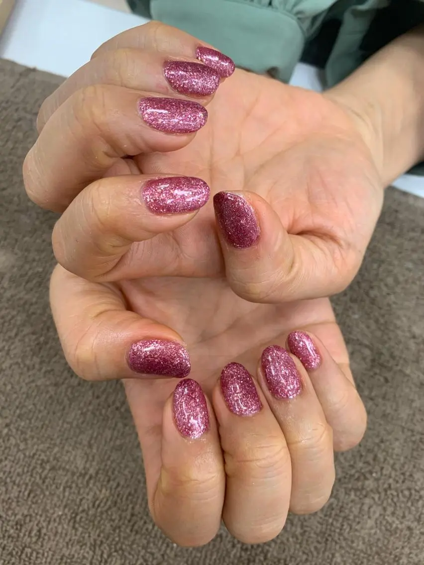 ネイル ラメ(グリッター) ワンカラーネイル Bianca KIKUTIHARAのネイルデザイン