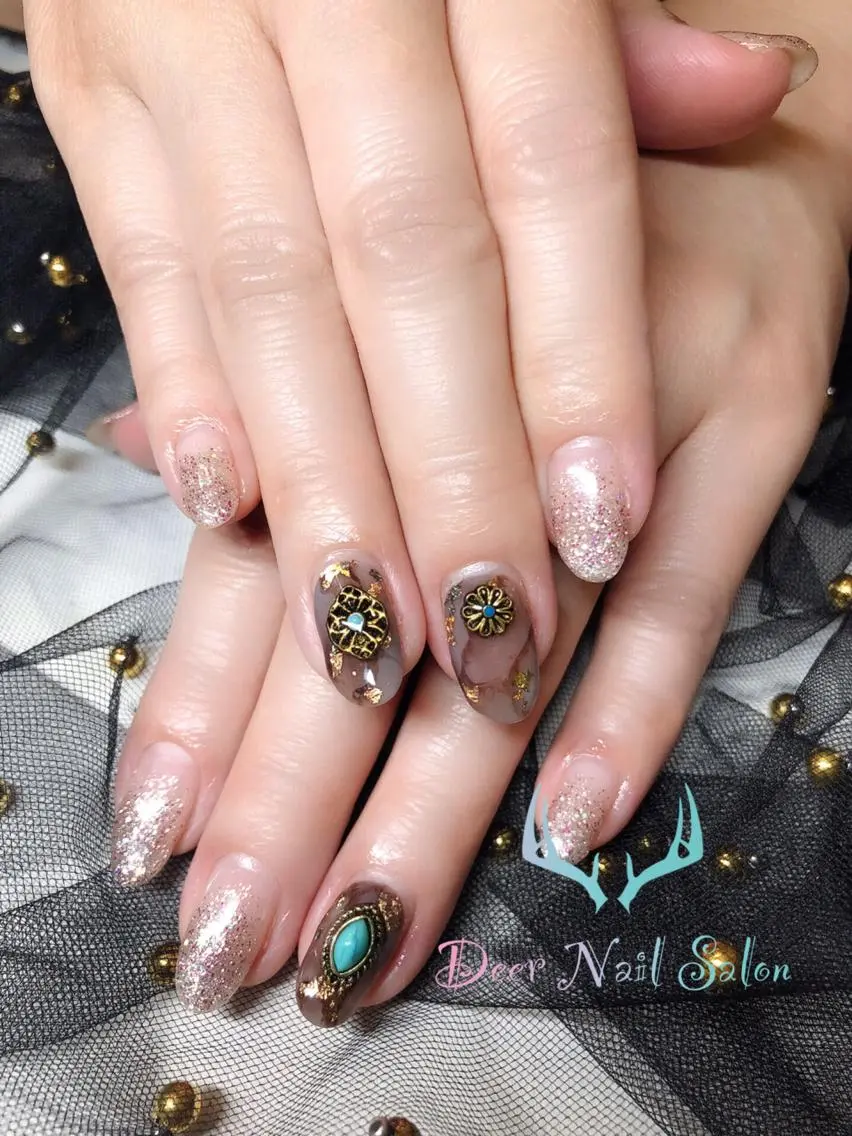 ネイル アートネイル Peachy 🍑のネイルデザイン