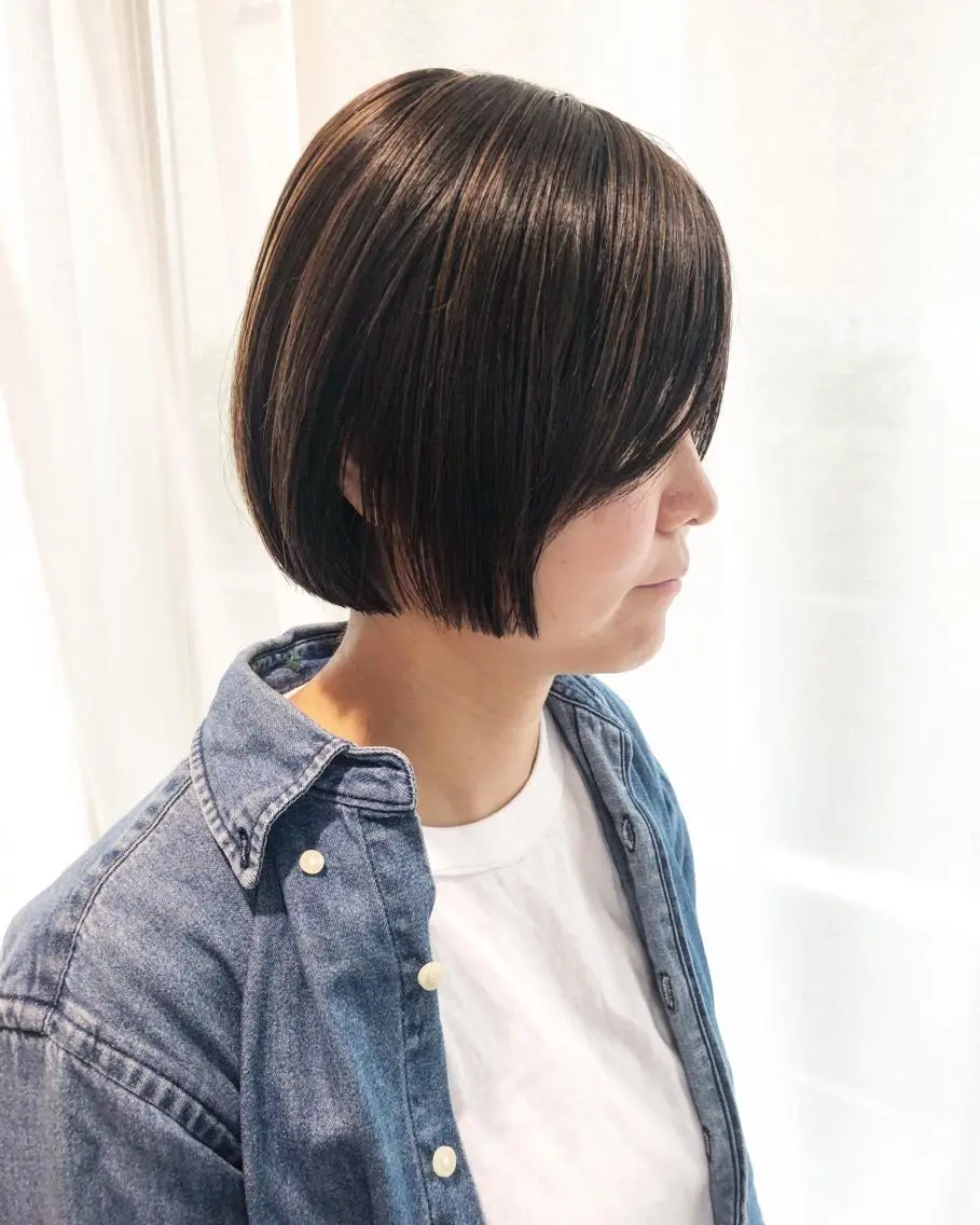ショート カラー ボブ 東 みのりのヘアスタイル