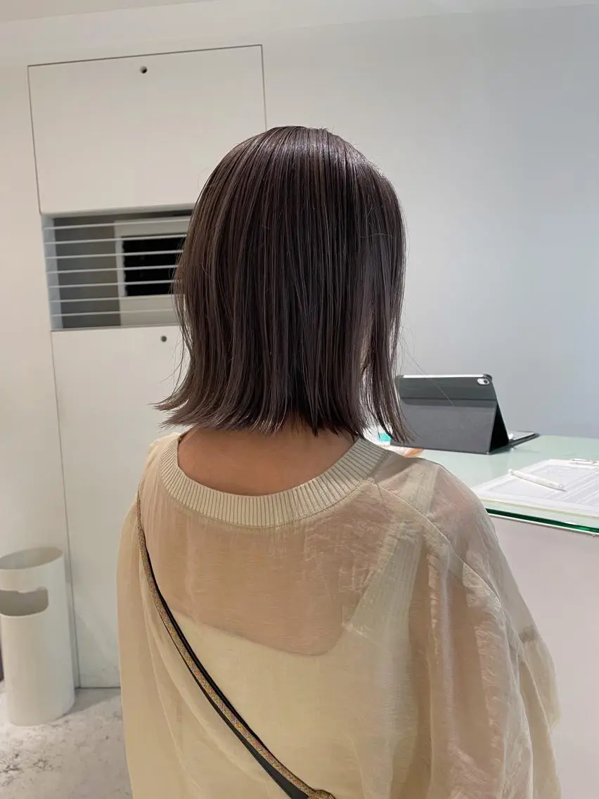 ミディアム カラー グレージュ ヘアカラー ralme/sol 髙橋一哉のヘアスタイル