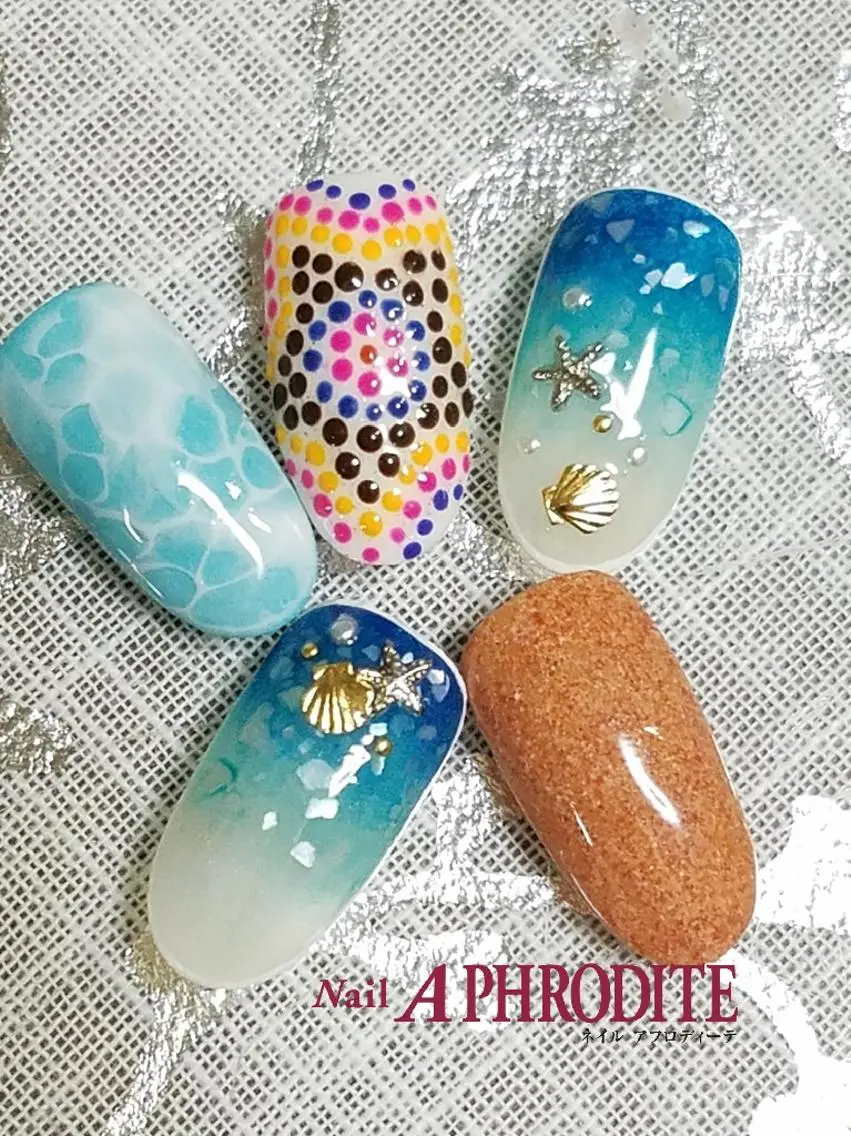 ネイル 夏ネイル Nail Aphroditeのネイルデザイン