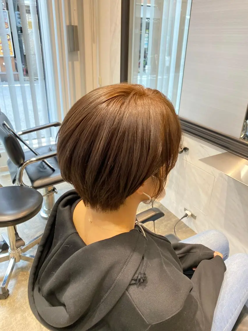 ショート カラー ブラウンカラー ショコラブラウン ショートヘア 増子 祐太朗のヘアスタイル