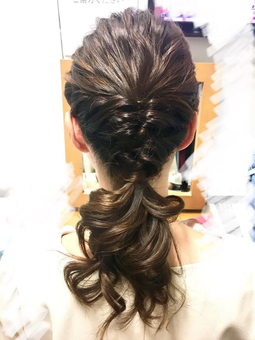 ロング ヘアアレンジ ポニーテール 🍎みついじゅん🍏 ボブ指名No.1のヘアスタイル
