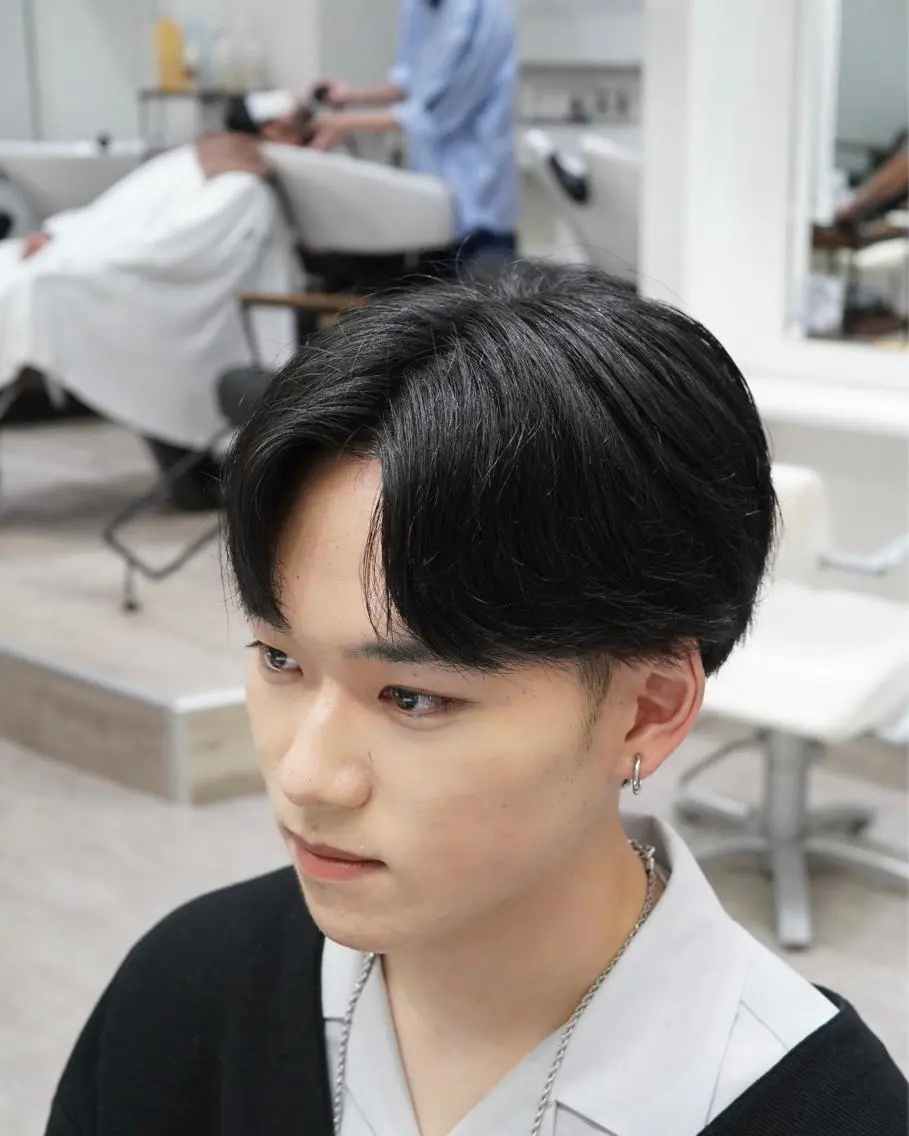 ミディアム パーマ メンズ ✨️ツイスパ波巻き特 化小杉澪生✨️のヘアスタイル