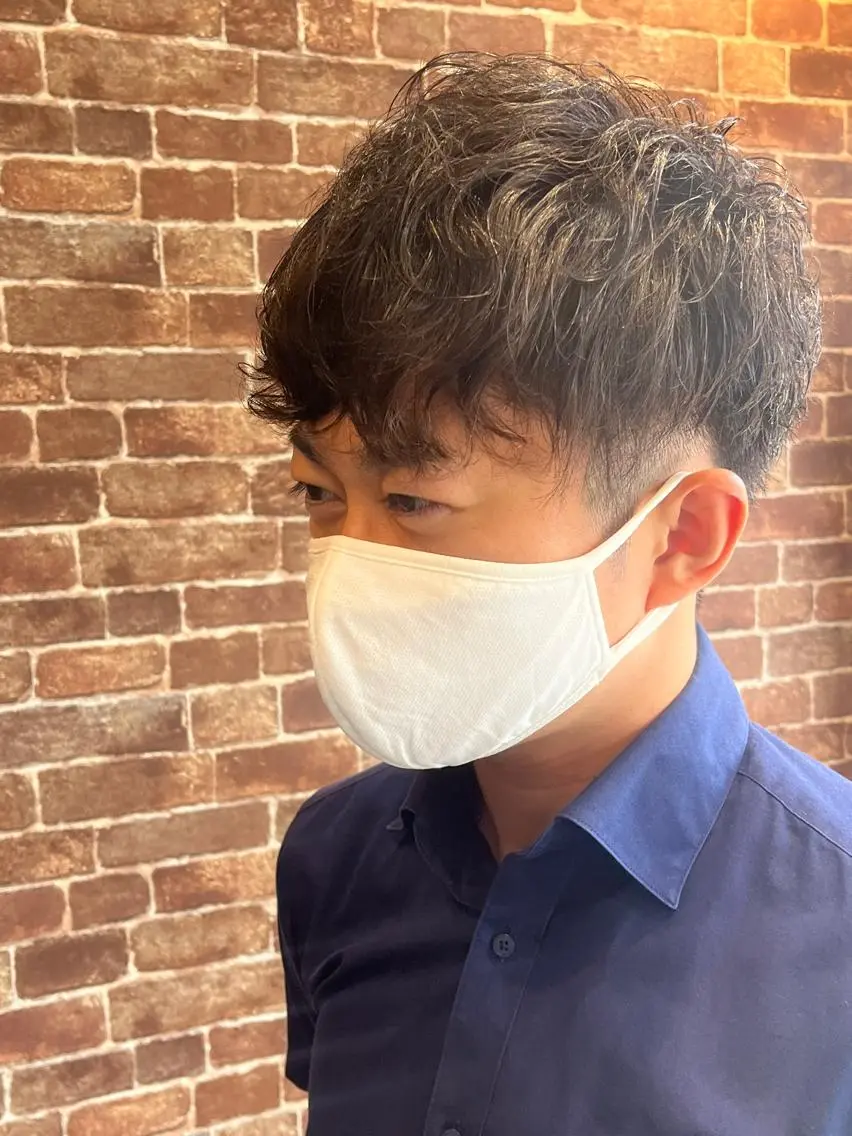 ショート カラー パーマ ヘアアレンジ メンズ マツエク・マツパ アイブロウ メンズパーマ ブラウンカラー ケアカラー 透明感カラー ピンクカラー 久木原 ゆりのヘアスタイル