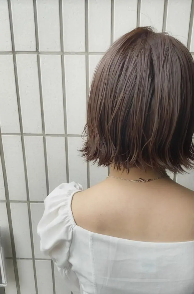 ショート 縮毛矯正/レイヤー/ 表参道/OMAEのヘアスタイル