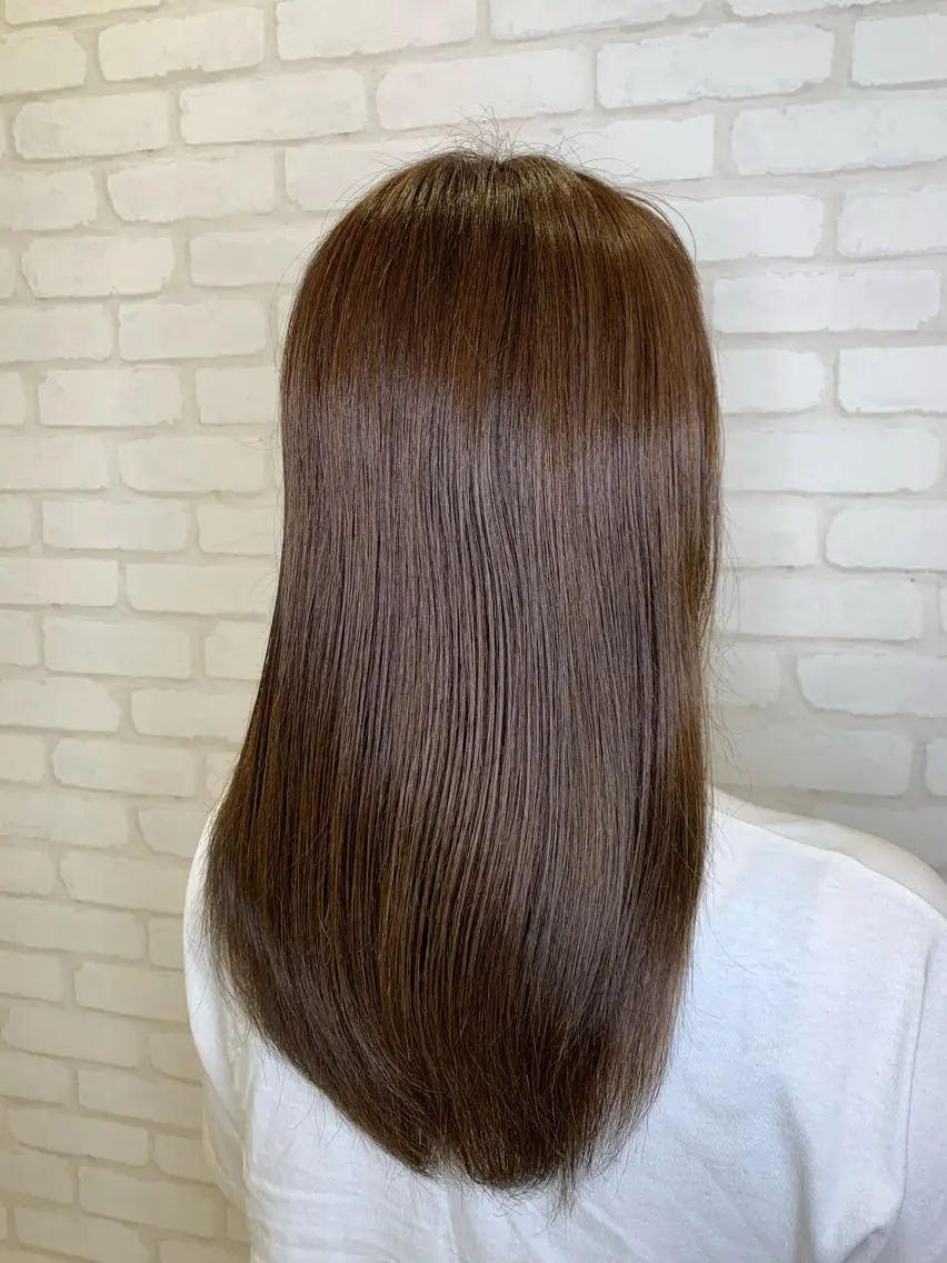 セミロング カラー 【髪質改善】 夏目結以のヘアスタイル