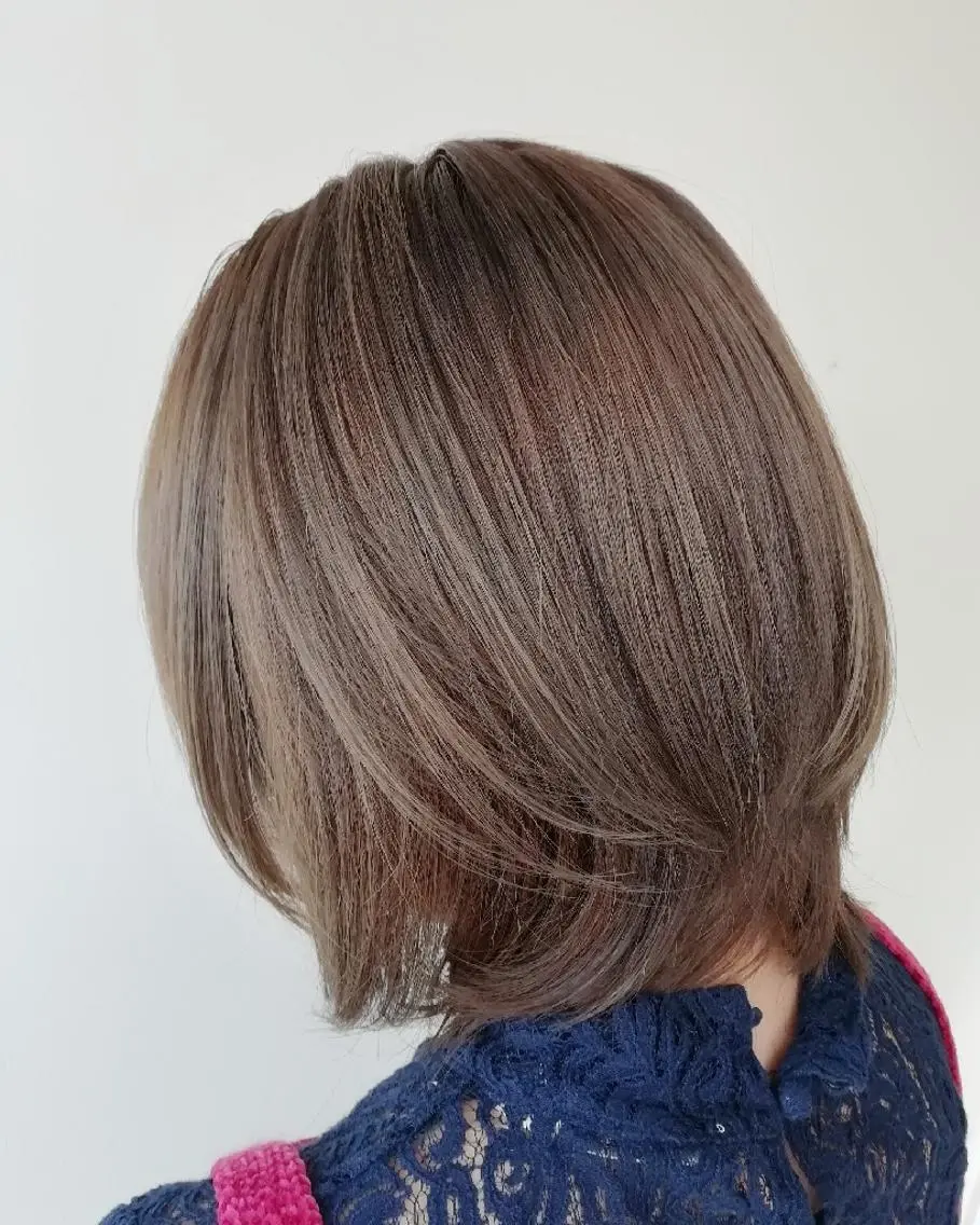 ミディアム カラー ベージュカラー フォギーベージュ 髪質改善特化 サロン✨代表HIROのヘアスタイル