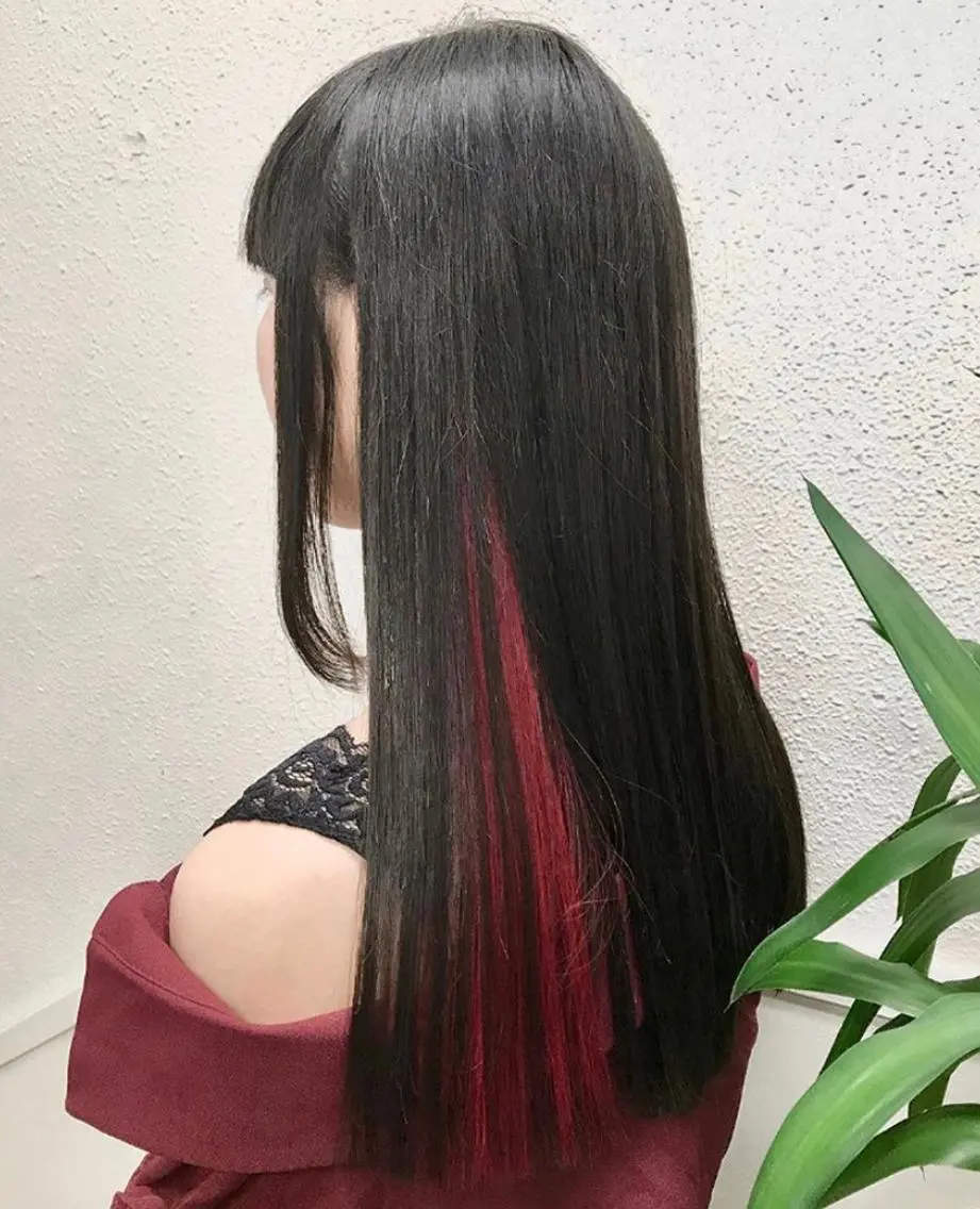 ロング 縮毛矯正 韓国　縮毛矯正 髪質改善　木村のヘアスタイル