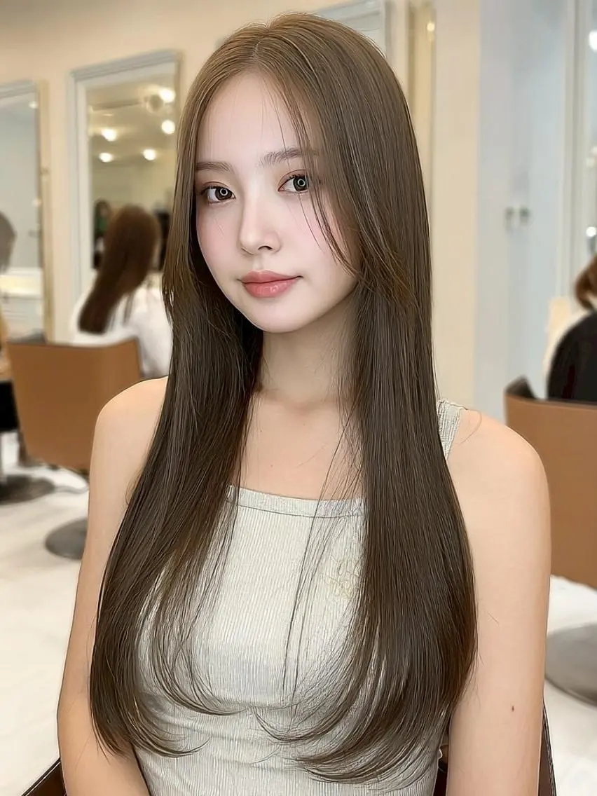 ロング カラー カット ヘアカラー FOCUS JAPANのヘアスタイル