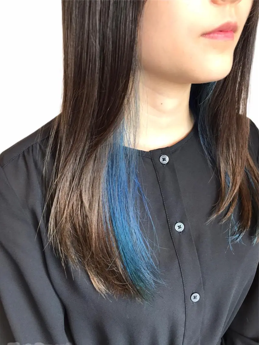 セミロング カラー インナーカラー 縮毛矯正/ 髪質改善 /ショート 圍 崇行のヘアスタイル