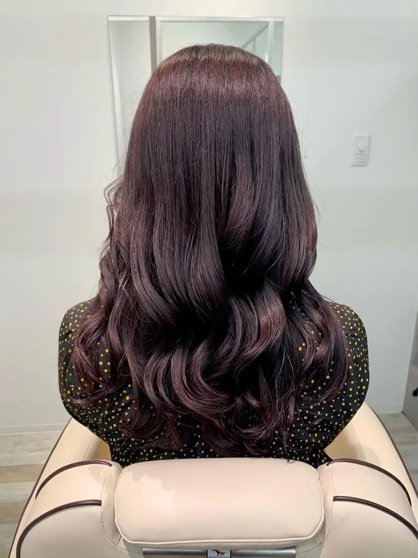 ロング カラー ブラウンカラー イルミナカラー 垢抜け 雰囲気アップ ふにゅう ののかのヘアスタイル