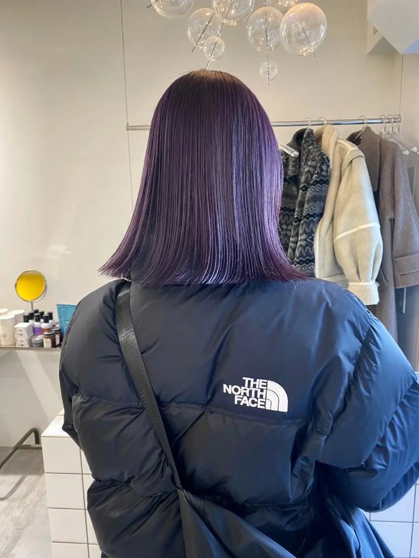 ミディアム カラー ブリーチ カット ヘアカラー natsune /レイヤーカットのヘアスタイル