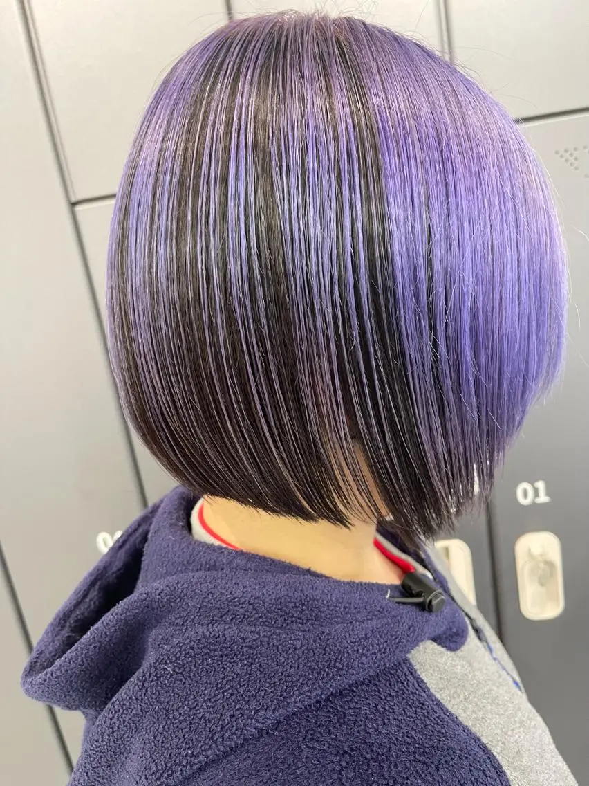 ミディアム カラー ボブ指名No.1 🌼chidaのヘアスタイル