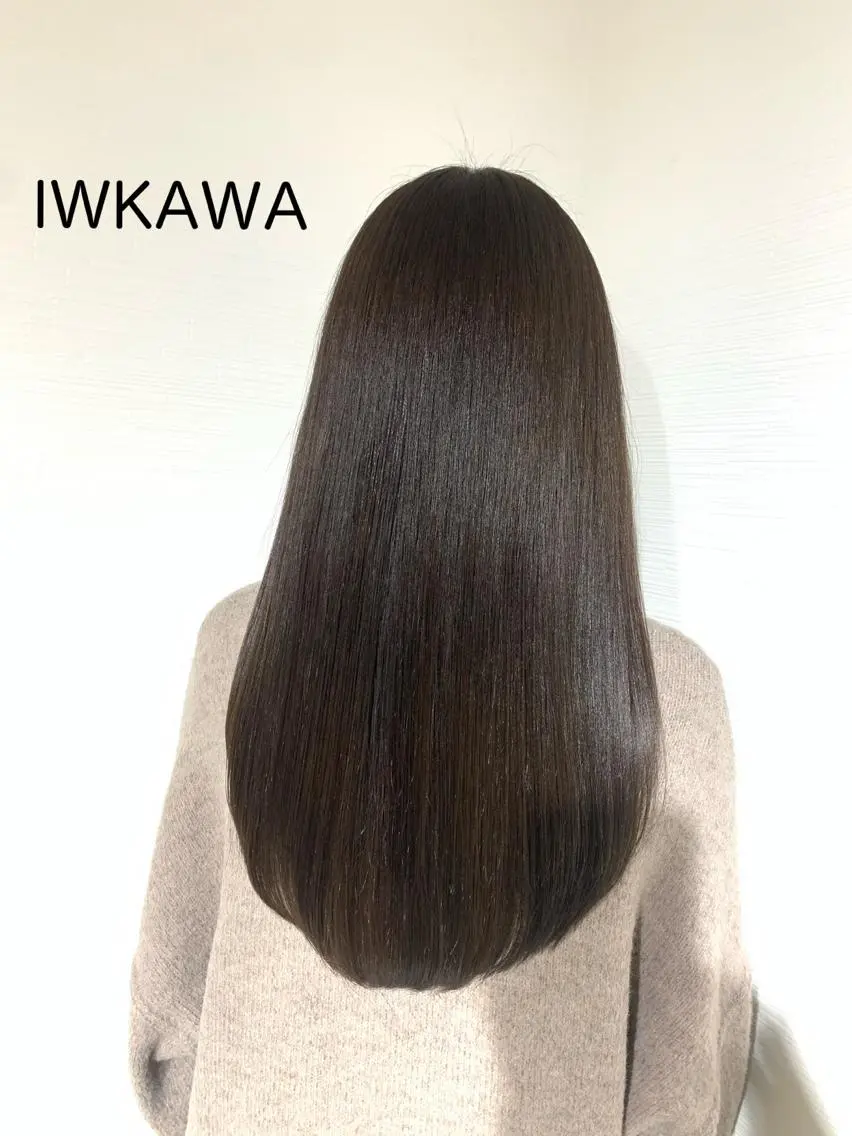 ロング カラー パーマ ヘアアレンジ アクアカラー 髪質改善 トリートメント 🌈ハイトーン髪質改 善🌈polon🌟のヘアスタイル