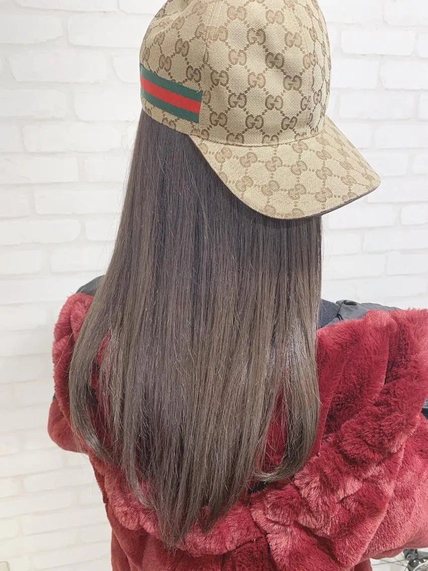 ロング アッシュ ハイライト レイヤーカット カット ヘアカラー トリートメント Selene hair OSAKAのヘアスタイル