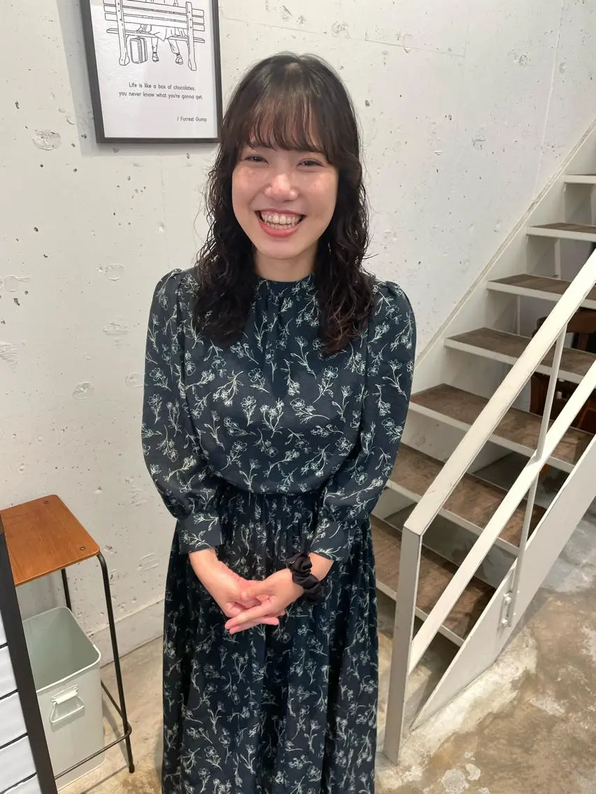 ミディアム パーマ 豊田 真夕のヘアスタイル