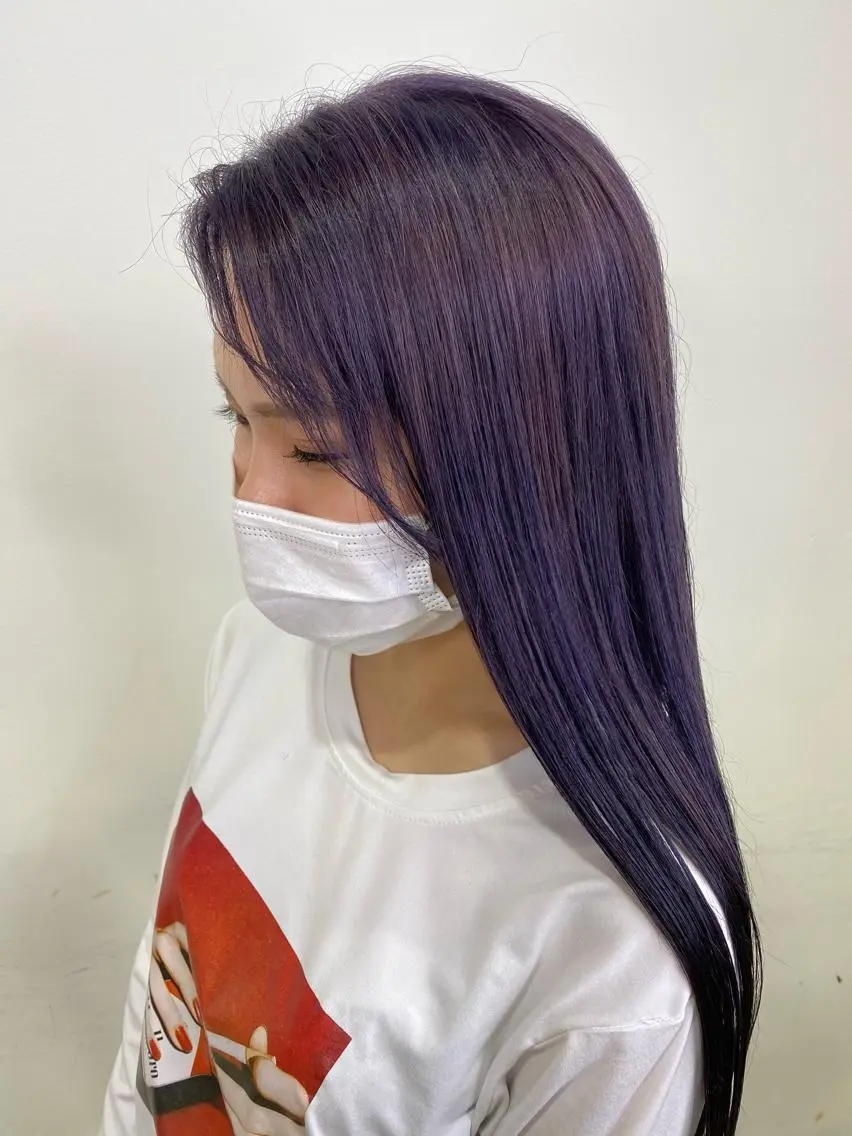 ロング カラー ヘアアレンジ TSUNA 🌙 Lim 五反田のマツエク・マツパデザイン
