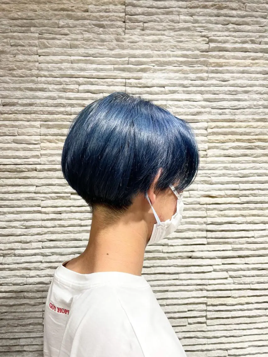 ショート カラー ヘアカラー 嶋田 ゆきのヘアスタイル