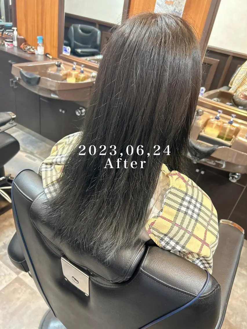 カラー 透明感カラー 深野 茜のヘアスタイル