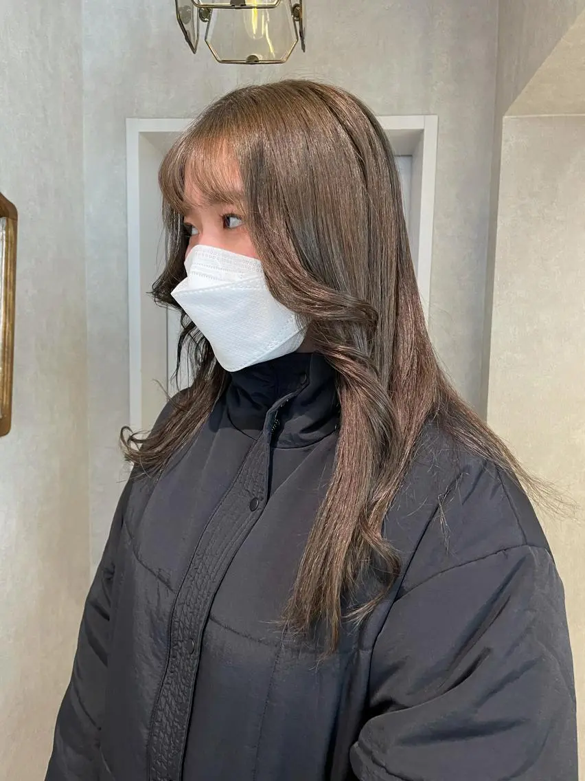 ロング カラー 透明感カラー ダブルカラー ヘアカラー ナチュラル透明感🌱 小山美樹子のヘアスタイル
