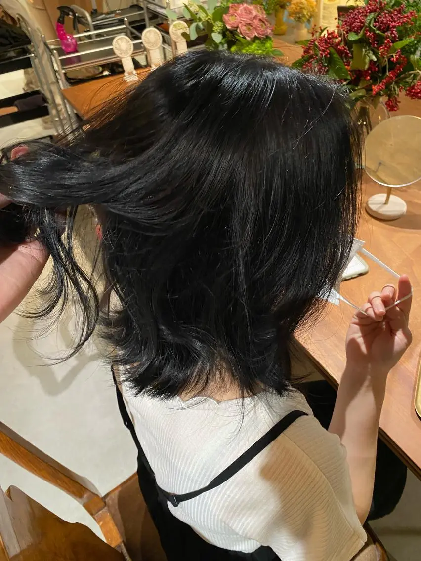 ミディアム カラー 聖 来のヘアスタイル
