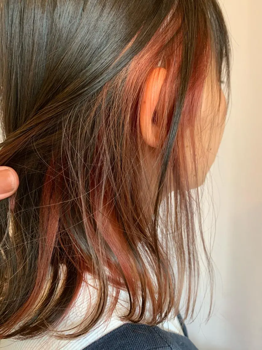 カラー インナーカラー 血分 優人のヘアスタイル