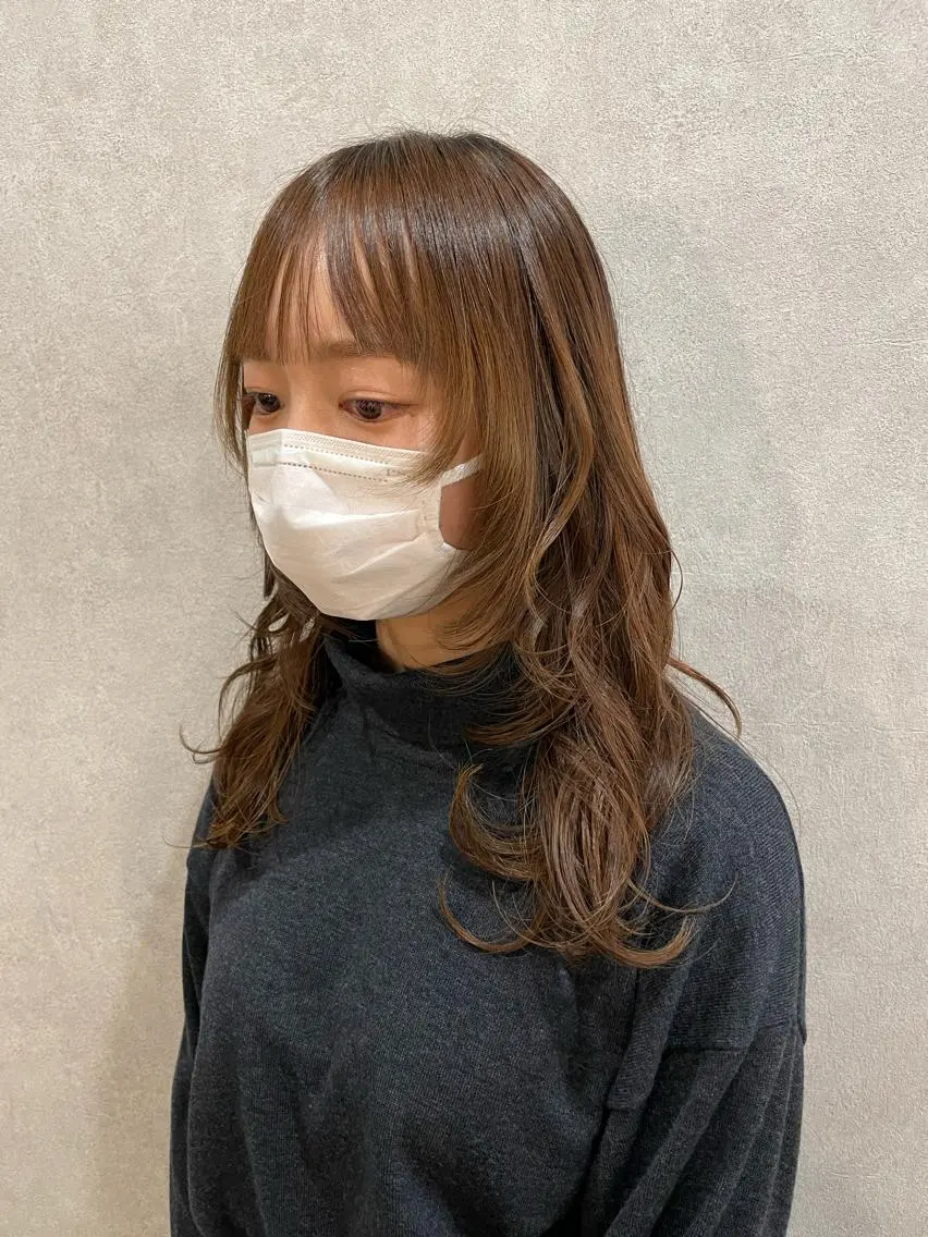 セミロング レイヤーカット ERINA🐸垢抜け ミディアム/レイヤーのヘアスタイル