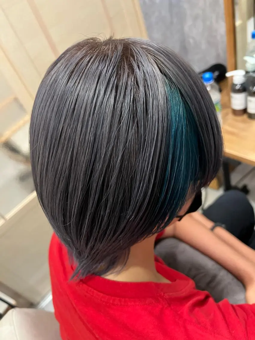 ショート カラー ヘアアレンジ 🌈髪質改善・美髪矯 正・平野瀬乃🌈のヘアスタイル