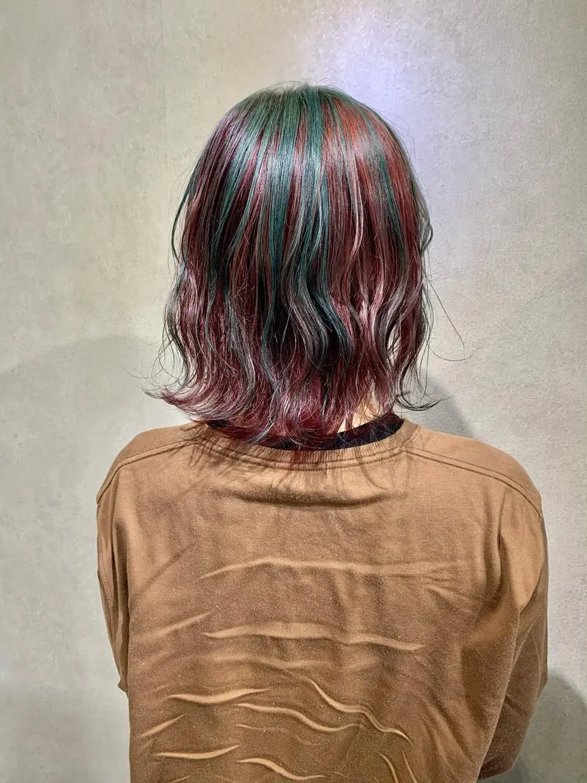 ショート カラー インナーカラー 髪質改善＊韓国ヘア＊ レイヤー＊IBUKIのヘアスタイル