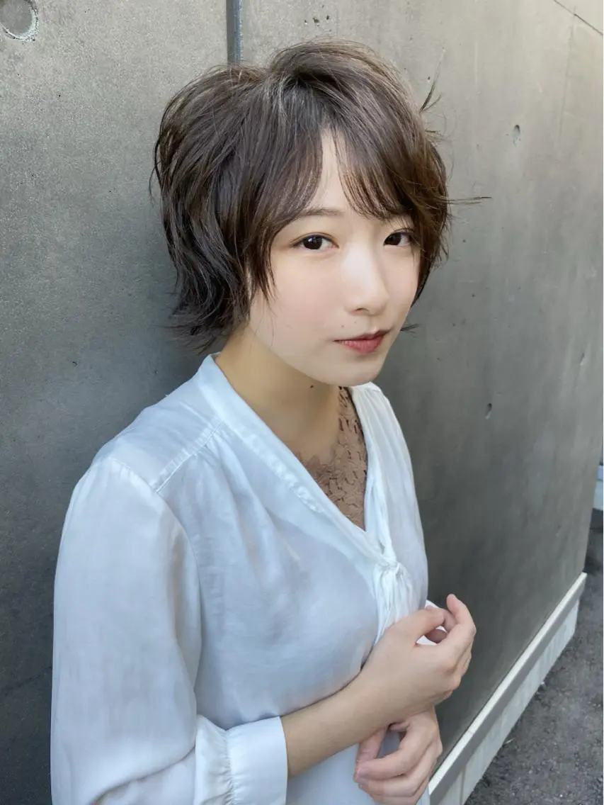 ショート カラー パーマ 上田 篤史のヘアスタイル