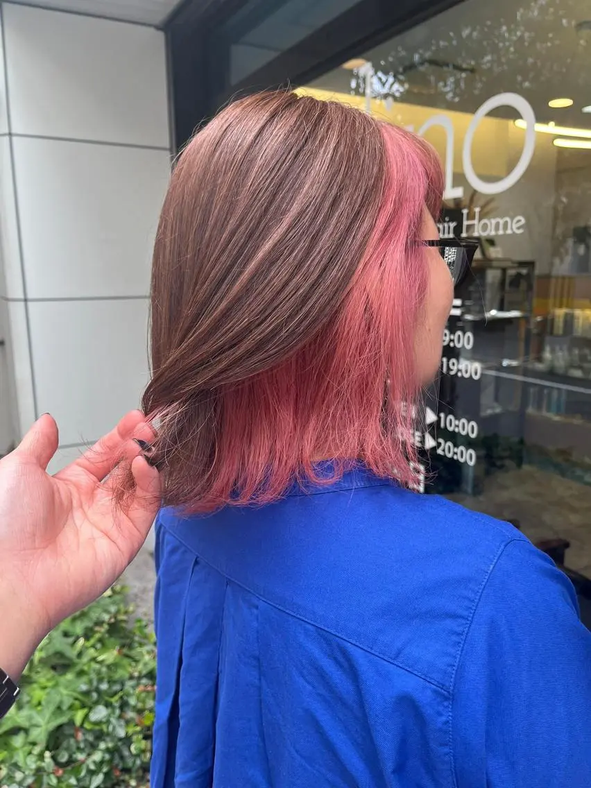セミロング カラー ダブルカラー グラデーションカラー ハイライトカラー イルミナカラー インナーカラー ヘアカラー トリートメント BUCKS【天王寺】 バックス【駅30秒】のヘアスタイル