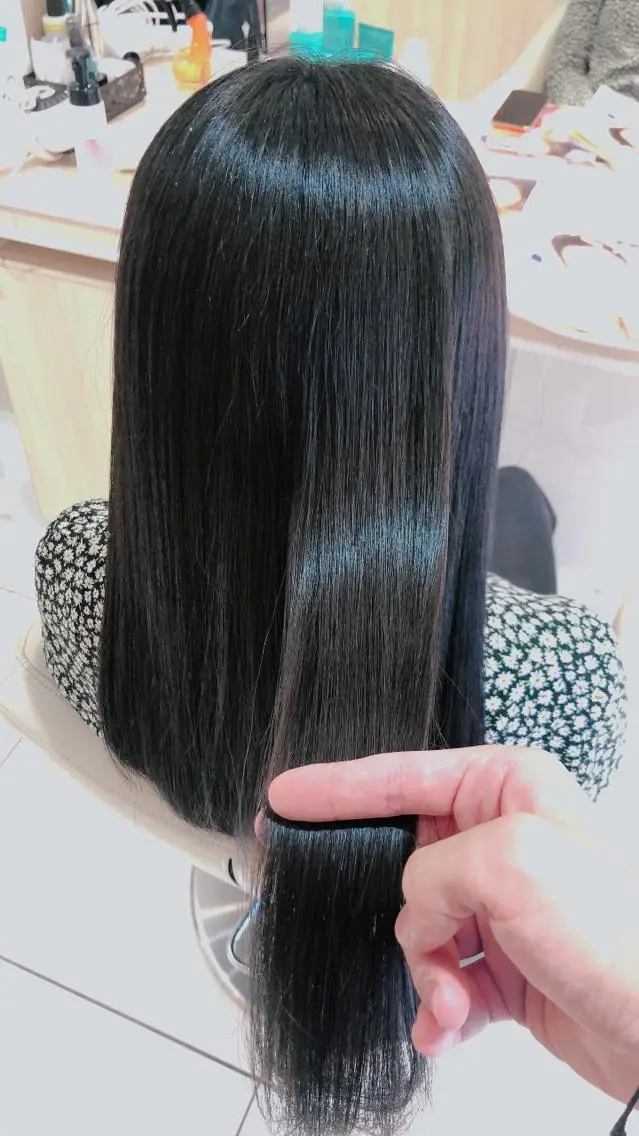 セミロング パーマ 縮毛矯正、髪質改善/ 松田 龍之介のヘアスタイル