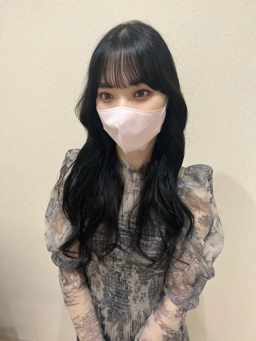 ロング カラー エギョモリ 外国人対応 佐久間のヘアスタイル