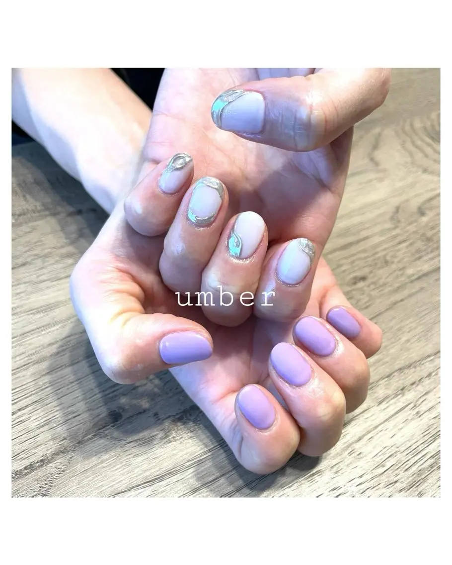 ネイル クリアネイル フラッシュネイル フットネイル フレンチネイル マグネットネイル ハンドネイル umber 三茶1分のネイルデザイン
