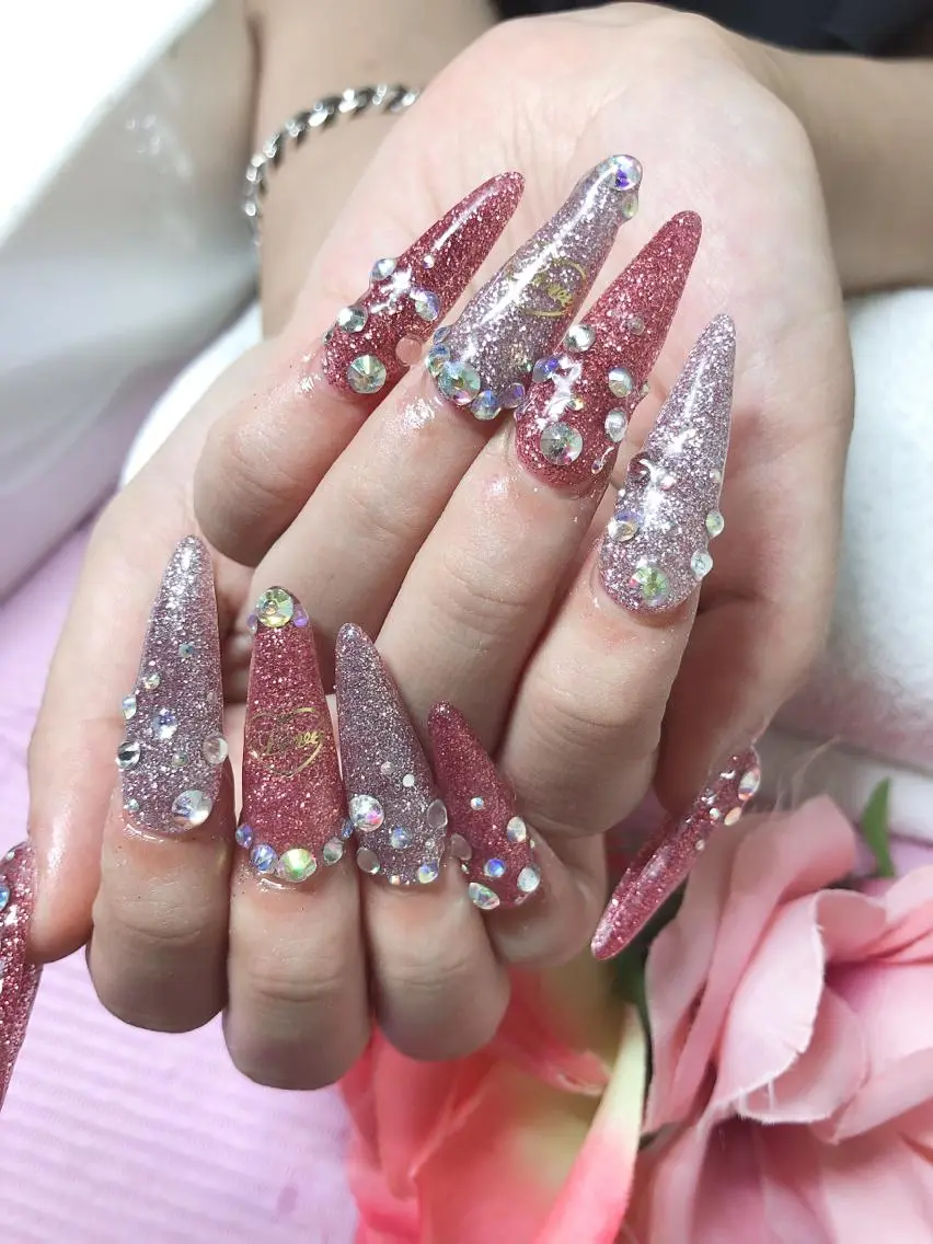ロング ネイル ハンドネイル 《LB》ラブリエ Nail&eyeのマツエク・マツパデザイン