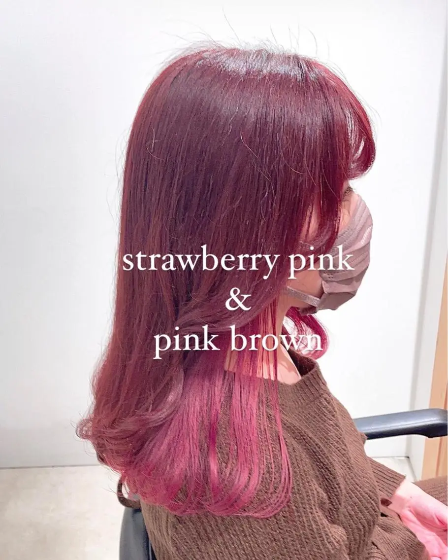 ロング カラー ブリーチ ヘアカラー トリートメント 渋谷:インナーカラー ／🍒エリカ🍒のヘアスタイル