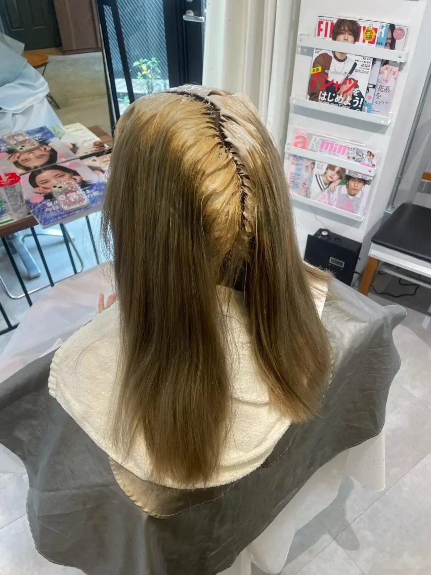 ロング カラー ヘアカラー トリートメント ヘアセット ・˚✧すずね˚✧* ♡のヘアスタイル