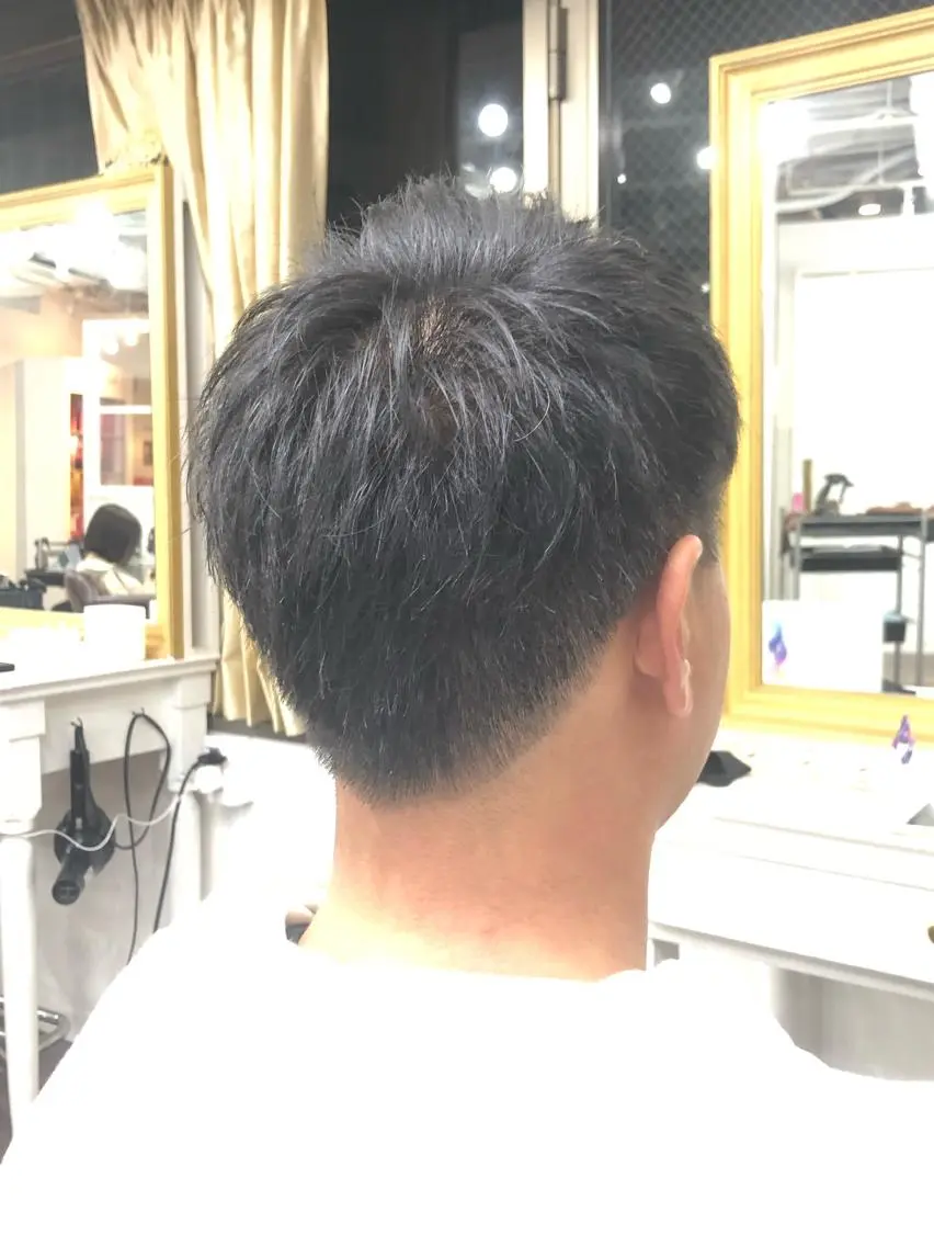 ショート メンズ カット トリートメント 白髪ぼかし大人メンズ 根本零のヘアスタイル