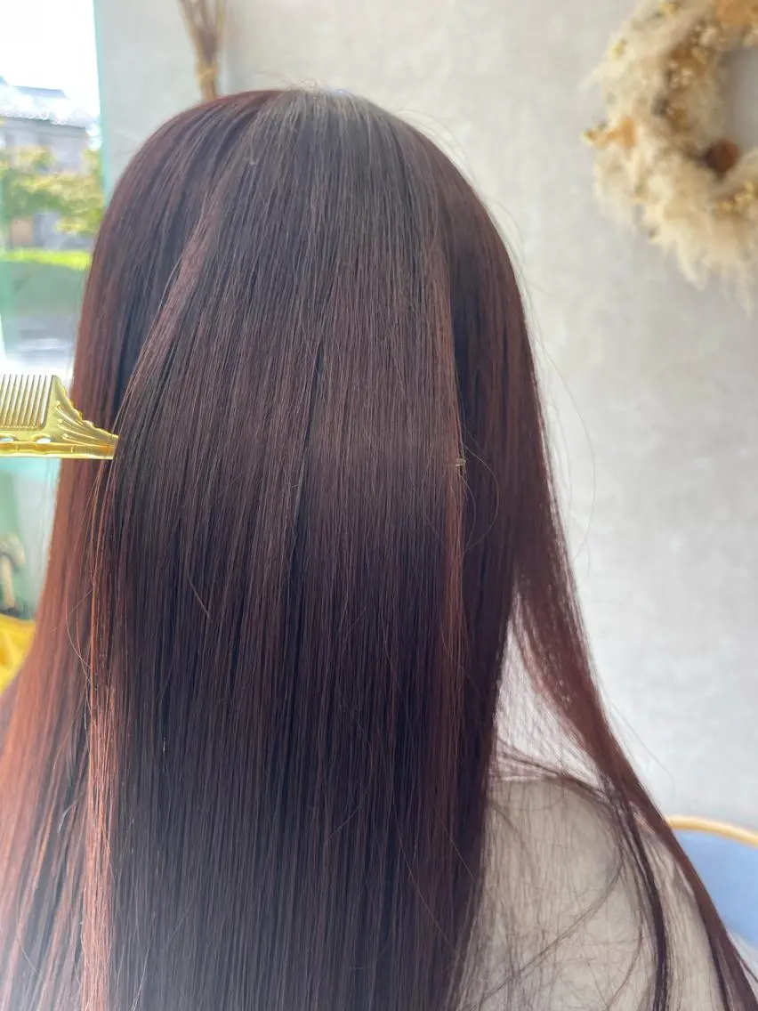 セミロング 髪質改善 トリートメント ヘアカラー トリートメント 三林 紘土のヘアスタイル