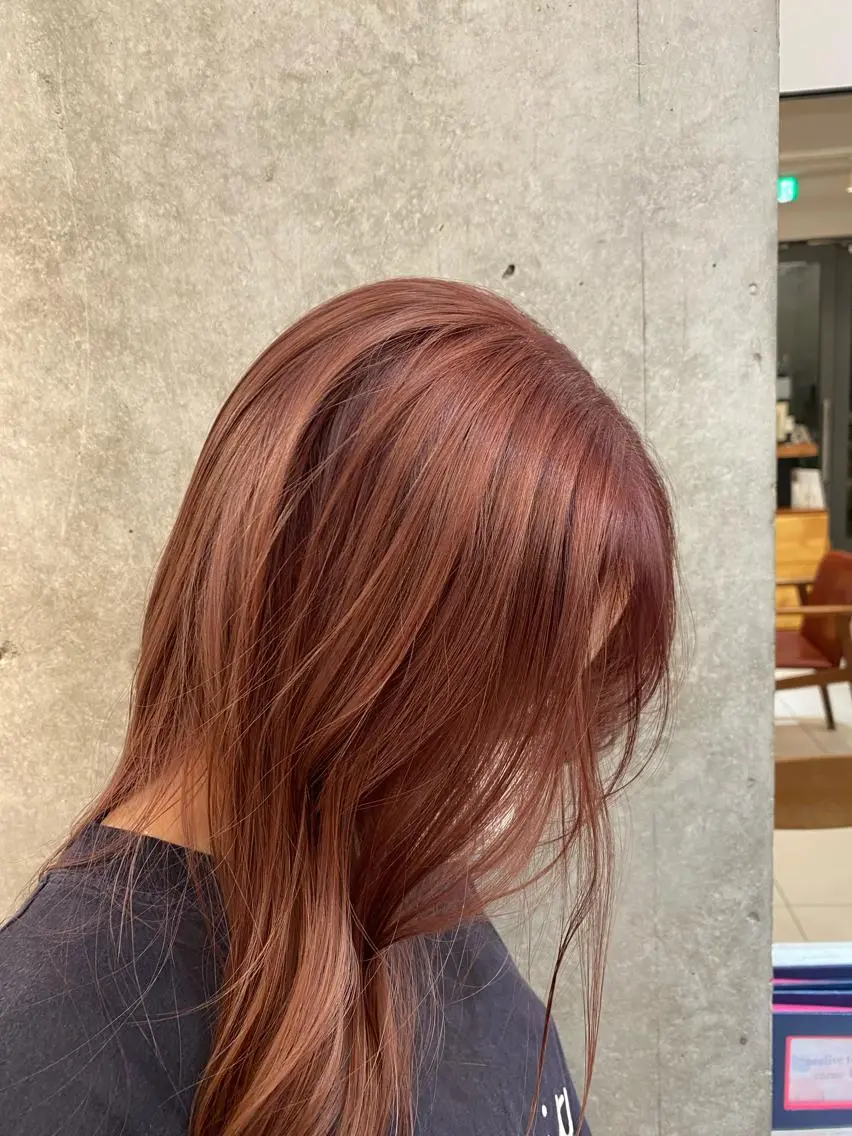 ロング カラー ベージュカラー ブリーチ ピンクカラー ピンクベージュ 袴着付け予約受付中/ 渡辺奈緒のその他イメージ