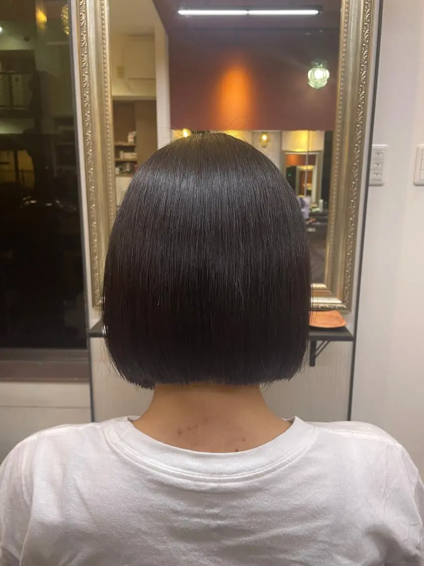 ショート ショートヘア 縮毛矯正 安倍 辰哉のヘアスタイル