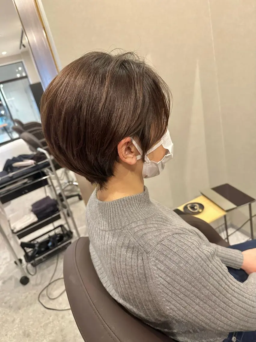 ショート ショートボブ ボブ ショートヘア カット ヘアカラー トリートメント Forest. -髪質改善-のヘアスタイル