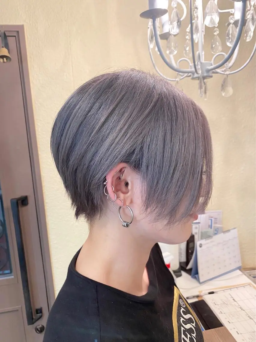 ショート ショートヘア 田井中 悠紀のヘアスタイル