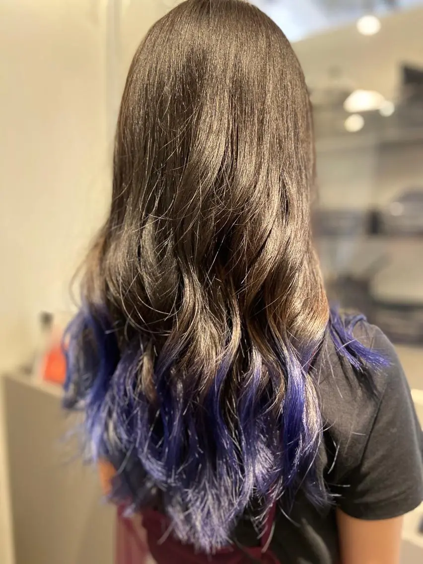 セミロング カラー SAITO YUTAのヘアスタイル