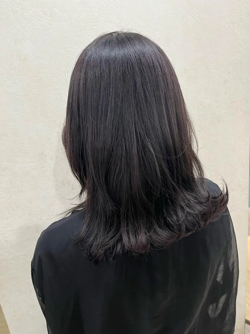 ミディアム カラー ラベンダーカラー ラベンダーグレー 🌼Crellu杉山 真心🌼のヘアスタイル