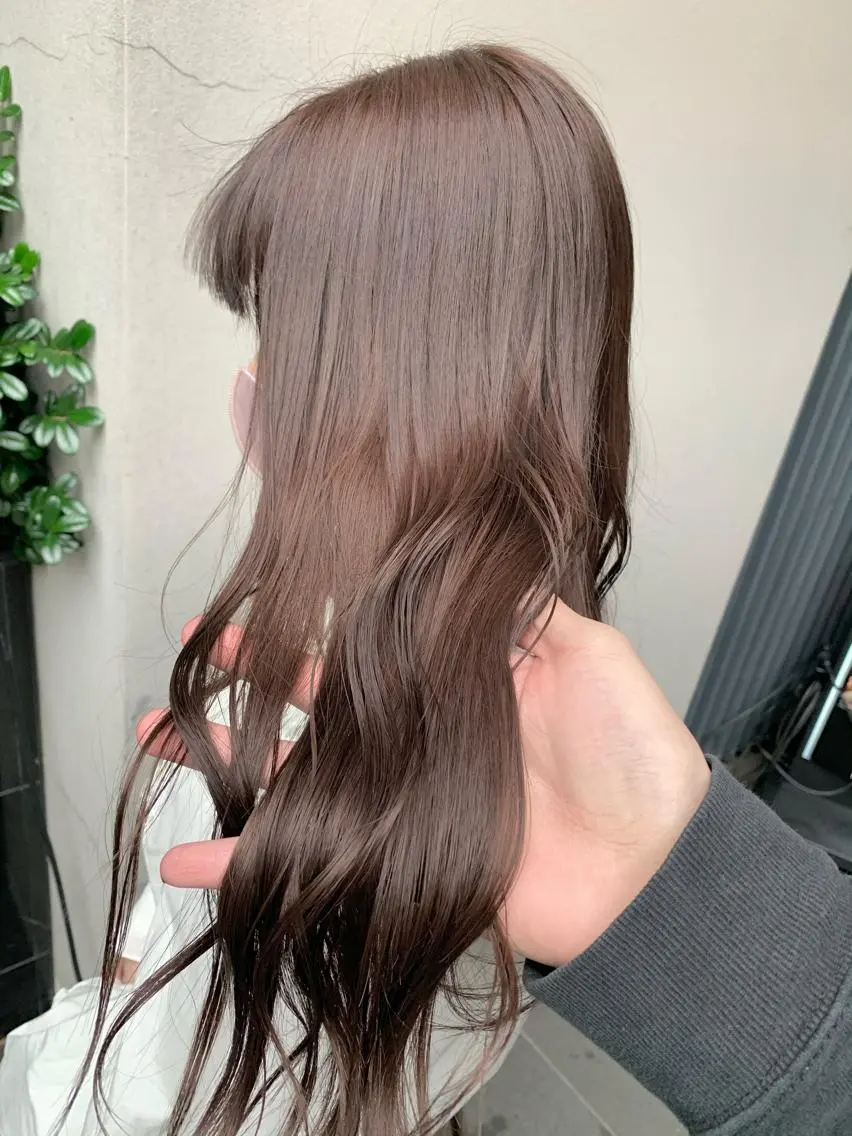セミロング カラー ベージュカラー ブラウンカラー ブラウンベージュ 矢野 晃平のヘアスタイル