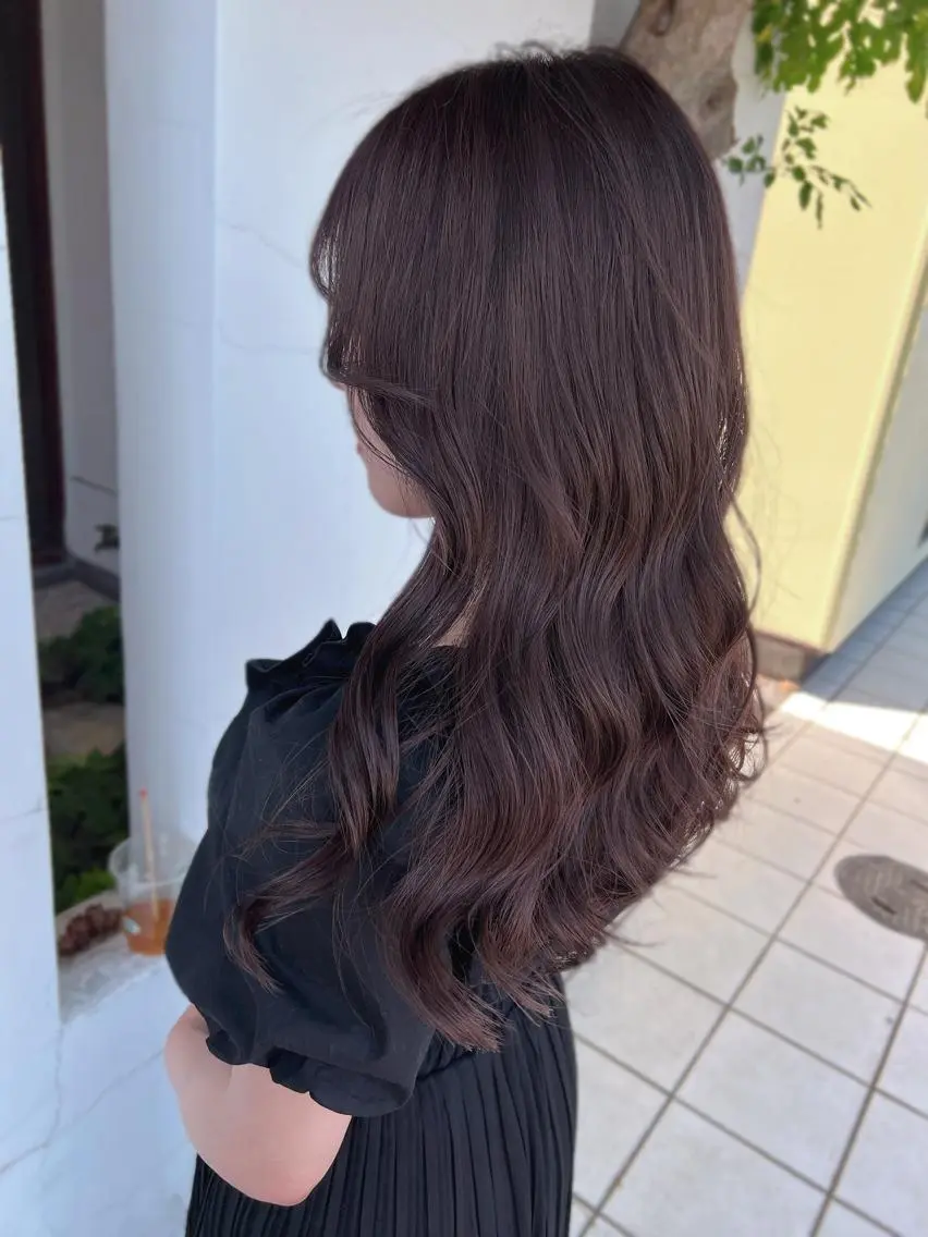 セミロング ラベンダーベージュ カット ヘアカラー トリートメント 具志 正太のヘアスタイル