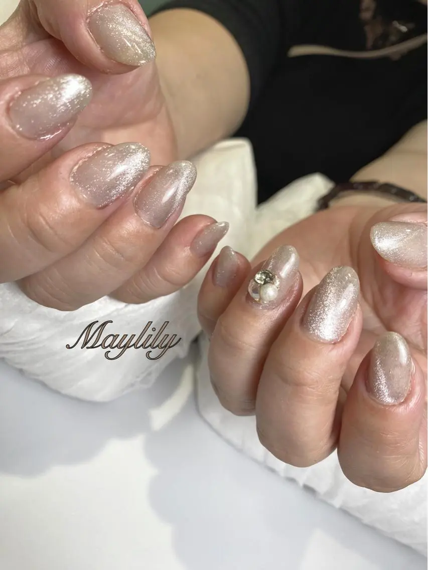 ネイル マグネットネイル ハンドネイル Nail salon Maylilyのネイルデザイン